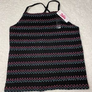 🐼 Justice black tank top